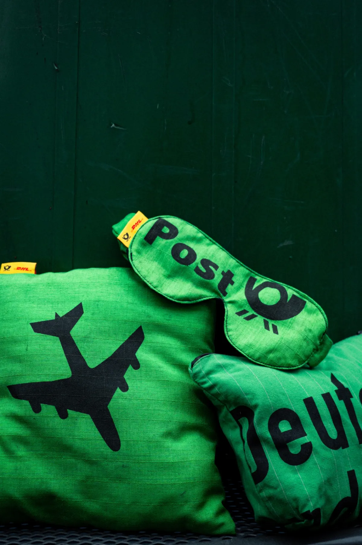 DHL upcycled cushion